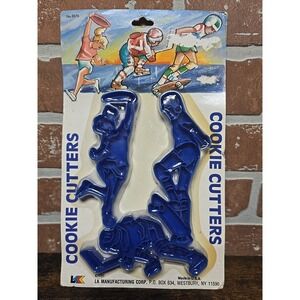 Vintage 1989 LK‎ Manufacturing Cookie Cutters Set Hockey Player New Sealed USA